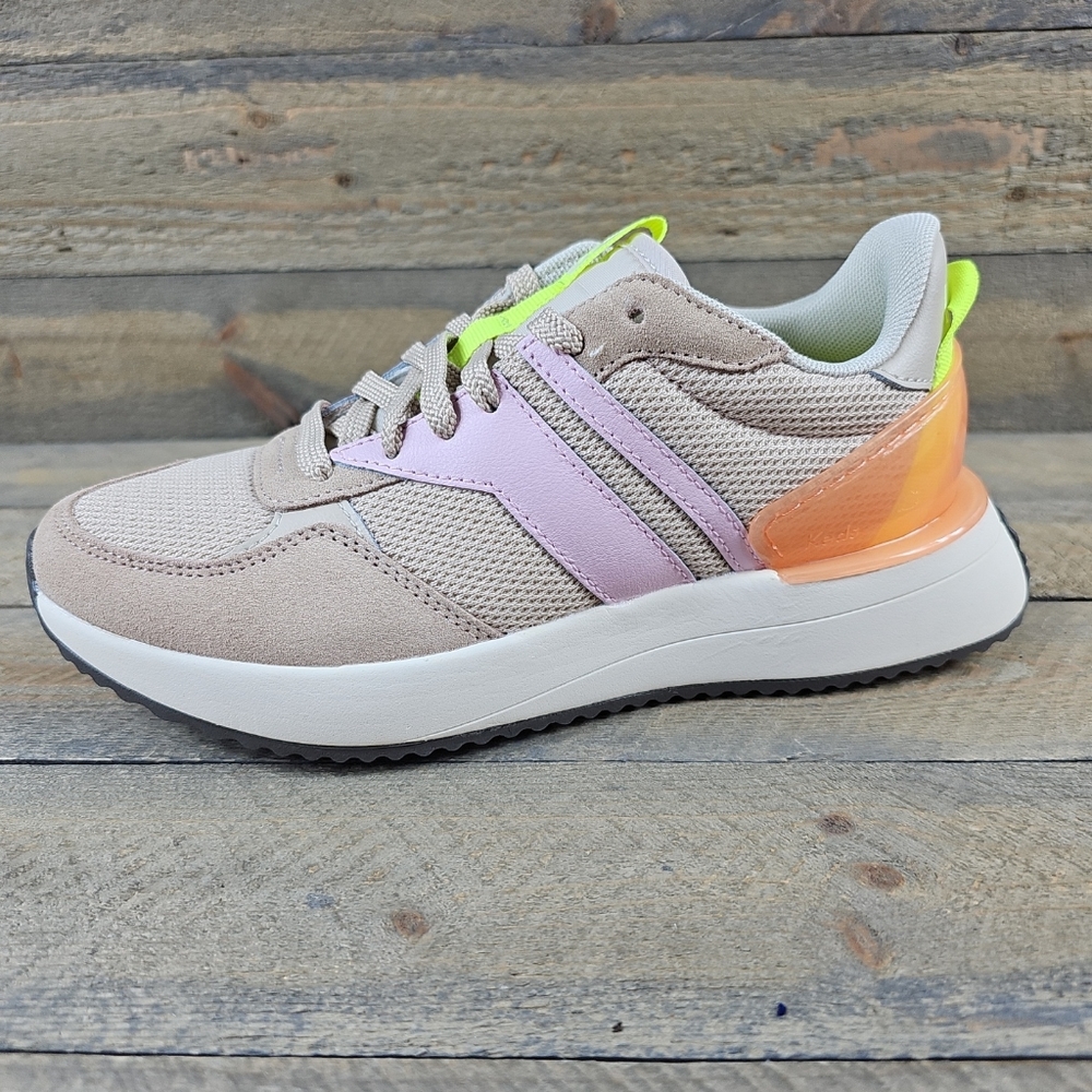 Keds Tiasa Retro Women's Running Shoes Sneakers Tan/Multicolor NEW - Picture 2 of 9